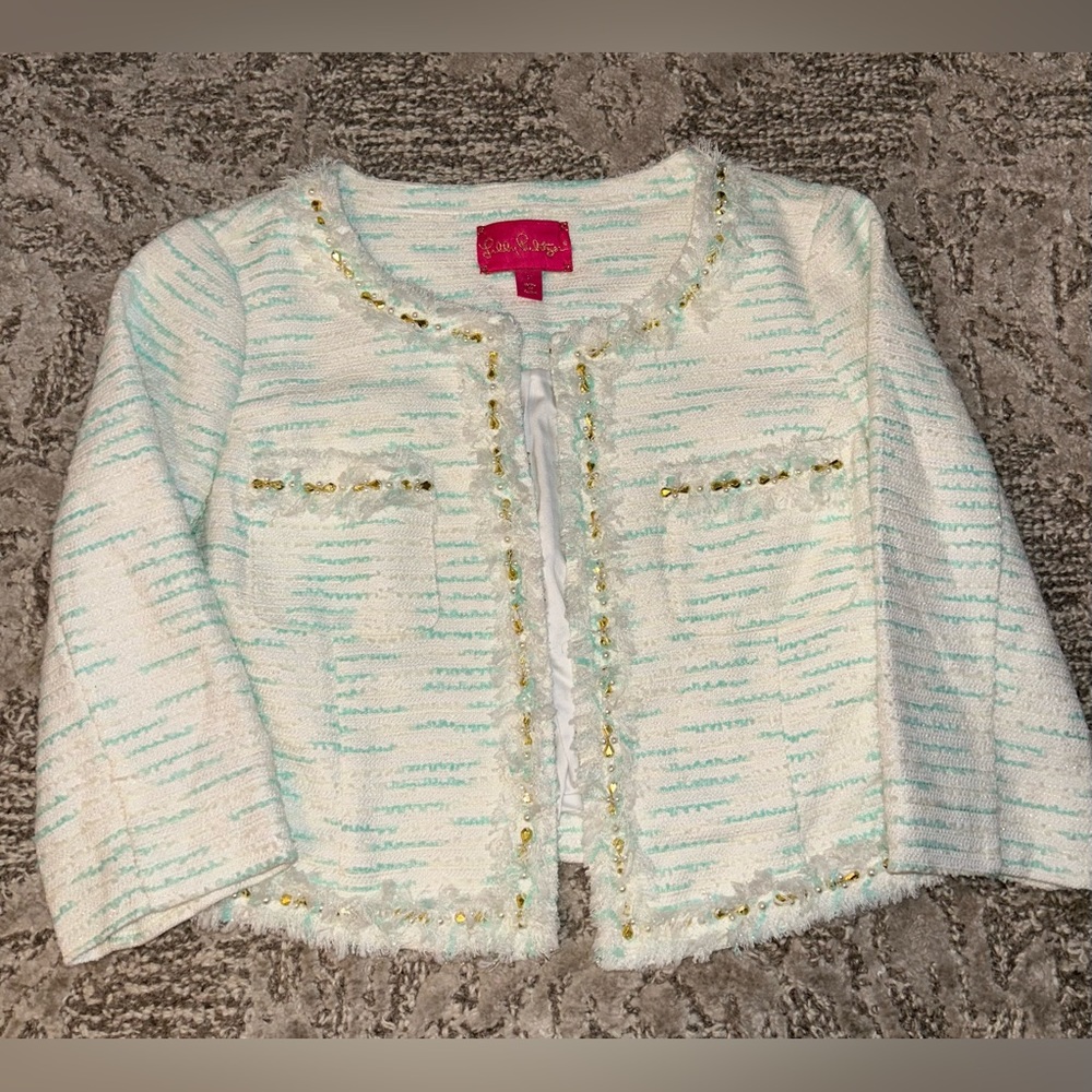 Lilly Pulitzer tweed jacket